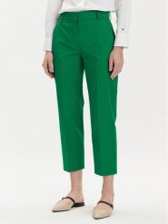 Tommy Hilfiger Chinosy WW0WW40504 Zielony Straight Fit. Zielone spodnie materiałowe TOMMY HILFIGER, bez wzorów, z bawełny. Za 309.99 zł.