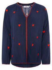 Zwillingsherz Bluzka w kolorze granatowym rozmiar: onesize. Niebieskie bluzki Zwillingsherz, bez wzorów, z wiskozy, bez kołnierzyka, bez ramiączek. Za 104.99 zł.