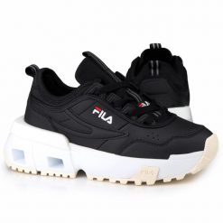 Buty dmaskie sportowe Fila UPGR8. Białe obuwie sportowe Fila, bez zapięcia, trekkingowe. W wyprzedaży za 229.00 zł.