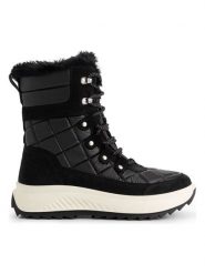 TRAVELIN' Kozaki zimowe w kolorze czarnym rozmiar: 39. Czarne kozaki Travelin', na zimę, z materiału, bez obcasa, bez zapięcia. Za 448.99 zł.