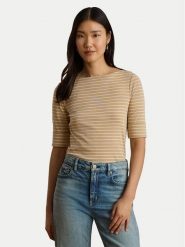 LAUREN RALPH LAUREN Bluzka Judy 200P13919003 Beżowy Regular Fit. Brązowe bluzki Lauren Ralph Lauren, xs, bez wzorów, z bawełny, bez kołnierzyka, bez ramiączek. Za 329.99 zł.