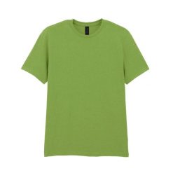 Bawełniana Koszulka Unisex Dla Dorosłych W Miękkim Stylu. Zielone bluzki GILDAN, xl, bez wzorów, z bawełny, sportowe, bez kołnierzyka, bez ramiączek. Za 38.99 zł.