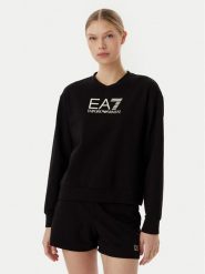 EA7 Emporio Armani Komplet bluza i szorty sportowe 7W000974 AF13135 UC001 Czarny Regular Fit. Czarne bluzy EA7 Emporio Armani, l, bez wzorów, z bawełny, bez kaptura. Za 579.99 zł.