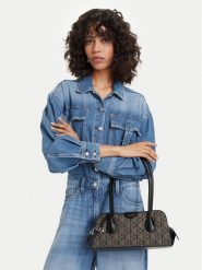 Calvin Klein Torebka Emblem Trio Jacquard LV04F3744G Szary. Szare torebki klasyczne Calvin Klein, bez wzorów, z materiału, bez dodatków. Za 649.99 zł.