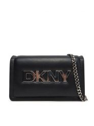DKNY Torebka R44GZB74 Czarny. Czarne torebki klasyczne DKNY, bez wzorów, ze skóry, bez dodatków. Za 339.99 zł.