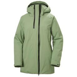 Długa kurtka narciarska damska Helly Hansen Nora. Zielone kurtki narciarskie Helly Hansen, bez wzorów, bez kaptura, narciarskie. Za 1,536.00 zł.