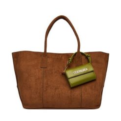 Torebka Steve Madden. Brązowe shopper Steve Madden, bez wzorów, bez dodatków. Za 599.99 zł.
