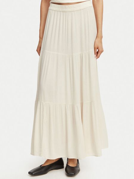 ONLY Spódnica maxi Mikka 15324808 Beżowy Regular Fit. Brązowe spódnice Only, l, bez wzorów, z wiskozy, maxi. Za 126.99 zł.