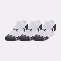 Skarpety Under Armour Performance Tech NS 3 pary. Białe skarpety Under Armour, bez wzorów. Za 79.99 zł.