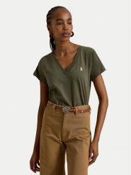Polo Ralph Lauren T-Shirt 211B14611005 Zielony Regular Fit. Zielone koszulki polo Polo Ralph Lauren, xs, bez wzorów, z bawełny, bez kołnierzyka, bez ramiączek. Za 399.99 zł.