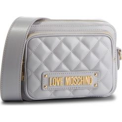 Torebka LOVE MOSCHINO - JC4004PP17LA0001 Grigio. Szare listonoszki Love Moschino, z aplikacjami, ze skóry ekologicznej, zdobione, bez dodatków. W wyprzedaży za 429.00 zł.