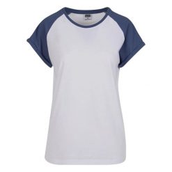 T-shirt Damski Kontrastowy Raglanowy. Brązowe t-shirty Urban Classics, xl, bez wzorów, bez kołnierzyka, bez ramiączek. Za 52.99 zł.