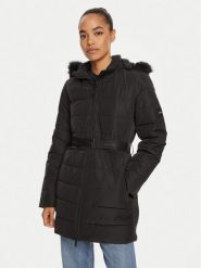 Calvin Klein Płaszcz zimowy K20K207726 Czarny Regular Fit. Czarne płaszcze Calvin Klein, na zimę, xxs, bez wzorów, z syntetyku, bez kaptura. Za 819.99 zł.