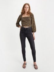 Levi's Dżinsy "Mile" - Super Skinny fit - w kolorze antracytowym rozmiar: W31/L30. Czarne jeansy Levi's®, l, z aplikacjami, z podwyższonym stanem. Za 162.87 zł.