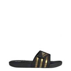 Klapki basenowe dla dorosłych Adissage. Czarne klapki Adidas, bez wzorów, bez obcasa. Za 129.00 zł.