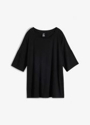 T-shirt oversize z lejącej wiskozy. Białe t-shirty bonprix, l, bez wzorów, z wiskozy, bez kołnierzyka, bez ramiączek. Za 47.99 zł.