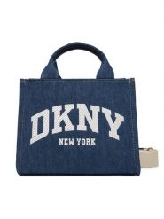 DKNY Torebka R52ADC80 Niebieski. Niebieskie torebki klasyczne DKNY, bez wzorów, z materiału, bez dodatków. Za 439.99 zł.