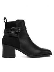 Clara Barson Botki CEO-LM32618-T11 Czarny. Czarne botki Clara Barson, bez wzorów, z materiału, bez obcasa, na płaskiej podeszwie, bez zapięcia. Za 169.99 zł.