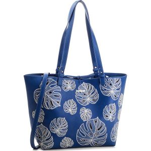 Torebka DESIGUAL - 18SAXPB3 5000. Niebieskie shopper Desigual, bez wzorów, z materiału, duże, bez dodatków. W wyprzedaży za 229.00 zł.