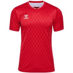 Koszulka Hummel Legend. Czerwone bluzki Hummel, bez wzorów, sportowe, bez kołnierzyka, bez ramiączek. Za 207.00 zł.