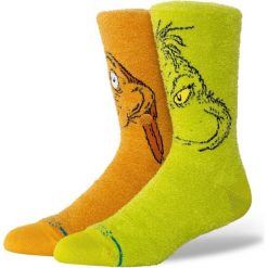 Skarpety Stance Grinch i Max. Skarpety Stance, bez wzorów. Za 101.48 zł.