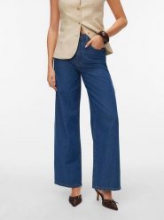 Vero Moda Dżinsy - Comfort fit - w kolorze niebieskim rozmiar: W28/L32. Niebieskie jeansy Vero Moda, l, bez wzorów, z podwyższonym stanem. Za 86.95 zł.