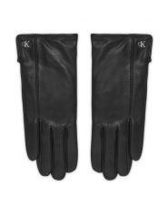 Calvin Klein Rękawiczki Damskie LV04F9011G Czarny. Czarne rękawiczki Calvin Klein, bez wzorów, ze skóry. Za 312.99 zł.