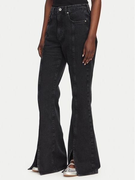 Karl Lagerfeld Jeans Jeansy B3W10063 Czarny Flare Fit. Czarne jeansy Karl Lagerfeld Jeans, bez wzorów. Za 493.99 zł.