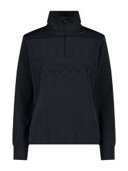 CMP Bluza polarowa w kolorze czarnym rozmiar: 46. Czarne bluzy sportowe CMP, bez wzorów, z materiału, bez kaptura. Za 152.95 zł.