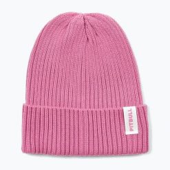 Czapka zimowa Pitbull Beanie Pitbull Acacia. Czerwone czapki PITBULL, z aplikacjami, z materiału. Za 62.99 zł.