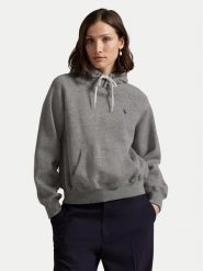 Polo Ralph Lauren Bluza 211971698004 Szary Regular Fit. Szare bluzy Polo Ralph Lauren, s, bez wzorów, bez kaptura. Za 859.99 zł.