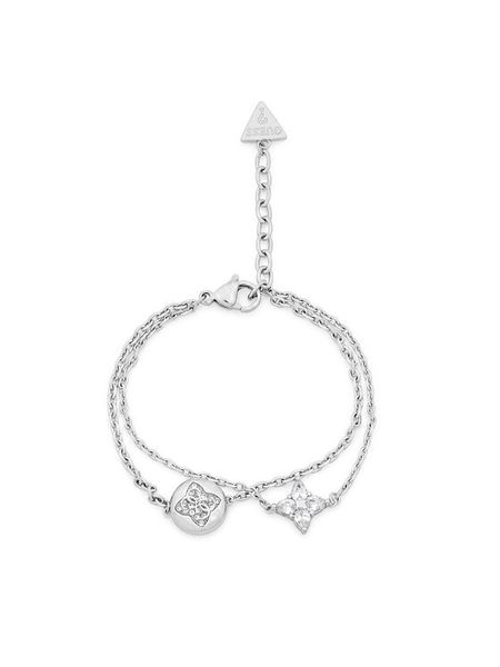 Guess Bransoletka JUBB0 6469JW Srebrny. Szare bransoletki Guess, srebrne. Za 299.99 zł.