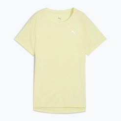 Koszulka do biegania damska PUMA Run Velocity Tee Poly. Żółte bluzki Puma, bez wzorów, sportowe, bez kołnierzyka, bez ramiączek. Za 89.99 zł.