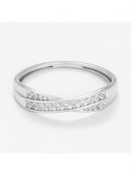 DIAMANTA Złoty pierścionek z diamentami rozmiar: 54. Szare pierścionki DIAMANTA, z diamentem, złote. Za 1,024.99 zł.