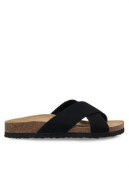 ONLY Shoes Klapki Onlmaxi 15331391 Czarny. Czarne klapki ONLY SHOES, bez wzorów, z materiału, bez obcasa. Za 89.99 zł.