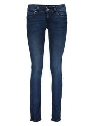 Pepe Jeans Dżinsy - Skinny fit - w kolorze granatowym rozmiar: W28/L32. Niebieskie jeansy Pepe Jeans, l, z aplikacjami. Za 109.78 zł.