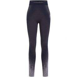 Legginsy termoaktywne damskie ODLO Performance Warm Blackcomb BL. Szare legginsy Odlo, s, bez wzorów, z elastanu. Za 285.99 zł.