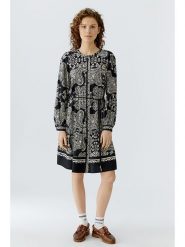 Oui Sukienka w kolorze czarno-kremowym rozmiar: 34. Czarne sukienki Oui, na co dzień, bez wzorów, z tkaniny, bez kołnierzyka, bez ramiączek, midi, proste. Za 404.99 zł.