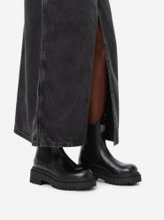 G-Star Raw Sztyblety EO-DAMLA-25FW26 Czarny. Czarne botki G-Star, bez wzorów, ze skóry, bez obcasa, na płaskiej podeszwie, bez zapięcia. Za 479.99 zł.