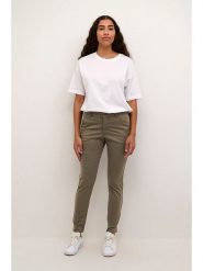 Kaffe Spodnie chino w kolorze khaki rozmiar: 38. Brązowe spodnie materiałowe Kaffe, bez wzorów. Za 105.63 zł.