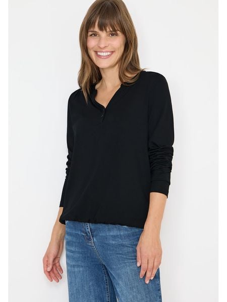 Cecil Koszulka w kolorze czarnym rozmiar: XL. Czarne bluzki Cecil, xl, bez wzorów, z bawełny, bez kołnierzyka, bez ramiączek. Za 69.91 zł.