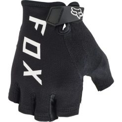 Rękawiczki rowerowe dla dorosłych FOX Ranger Gel Short. Czarne rękawiczki FOX RACING, bez wzorów, z elastanu, sportowe. Za 71.00 zł.