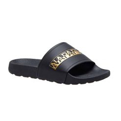 Klapki damskie Napapijri Park. Białe klapki Napapijri, bez wzorów, bez obcasa. Za 99.99 zł.