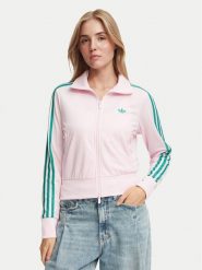 Adidas Bluza Firebird Classic KY0885 Różowy jasny Regular Fit. Czerwone bluzy Adidas, s, bez wzorów, z syntetyku, bez kaptura. Za 329.99 zł.