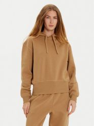 Tommy Hilfiger Bluza WW0WW44991 Beżowy Regular Fit. Brązowe bluzy TOMMY HILFIGER, m, bez wzorów, z bawełny, bez kaptura. Za 279.99 zł.
