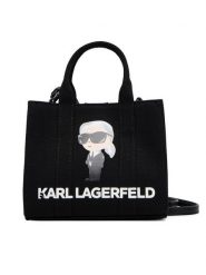 KARL LAGERFELD Torebka A3W50109 Czarny. Czarne torebki klasyczne KARL LAGERFELD, bez wzorów, z materiału, bez dodatków. Za 429.99 zł.