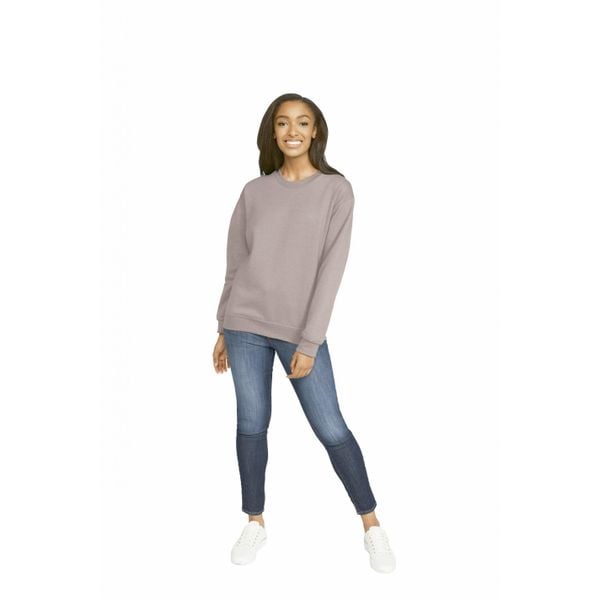 Bluza z okrągłym dekoltem Gildan Midweight Softstyle. Brązowe bluzy GILDAN, xl, bez wzorów, z bawełny, bez kaptura. Za 98.05 zł.