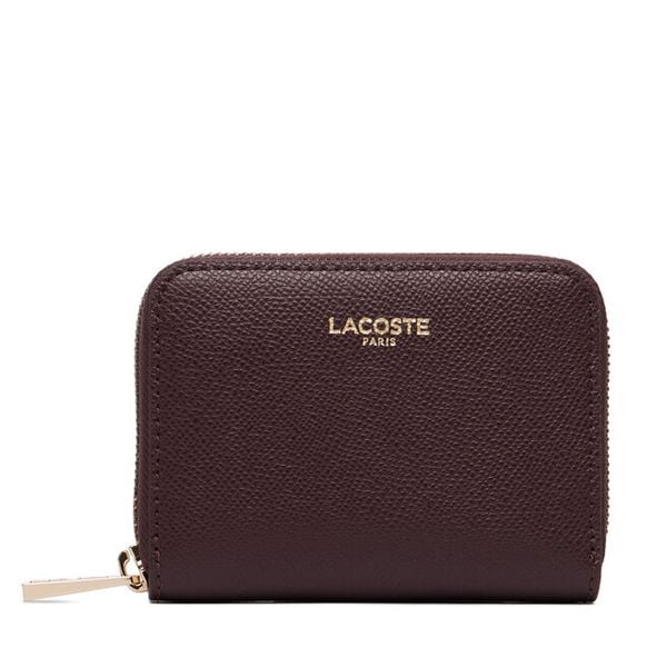 Portfel Lacoste. Brązowe portfele Lacoste, bez wzorów. Za 484.99 zł.