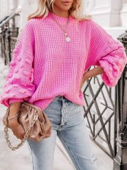 LA Angels Sweter w kolorze różowym rozmiar: S. Różowe swetry LA Angels, s, bez wzorów, bez ramiączek. Za 242.13 zł.