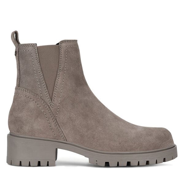 Botki Lasocki. Brązowe botki Lasocki, bez wzorów, bez obcasa, na słupku, bez zapięcia. Za 249.99 zł.